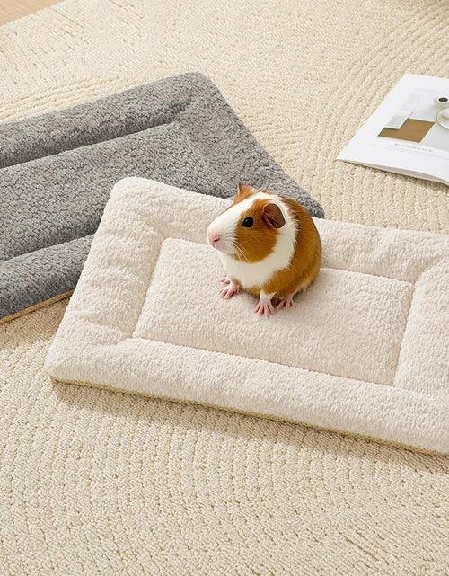 Load image into Gallery viewer, SOMAHE 3D Snow Fleece Small Animal Bed Grey 10x13.7x1 Inch
