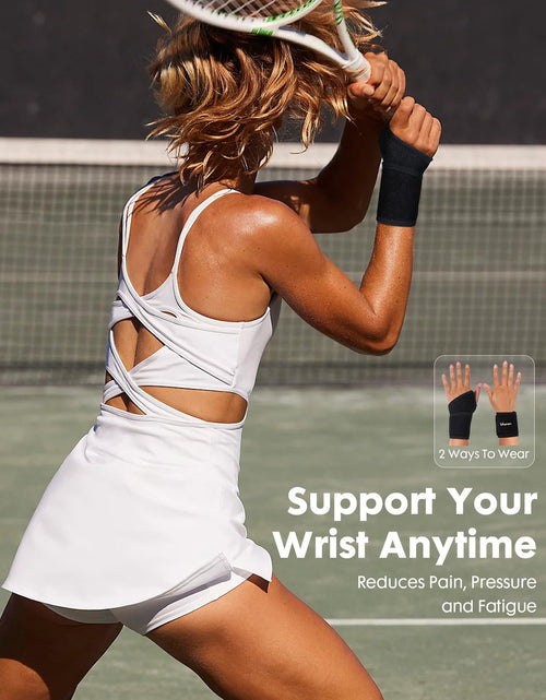 Load image into Gallery viewer, Lalapapa 2 Pack Adjustable Wrist Brace for Men &amp; Women Black Size One Size
