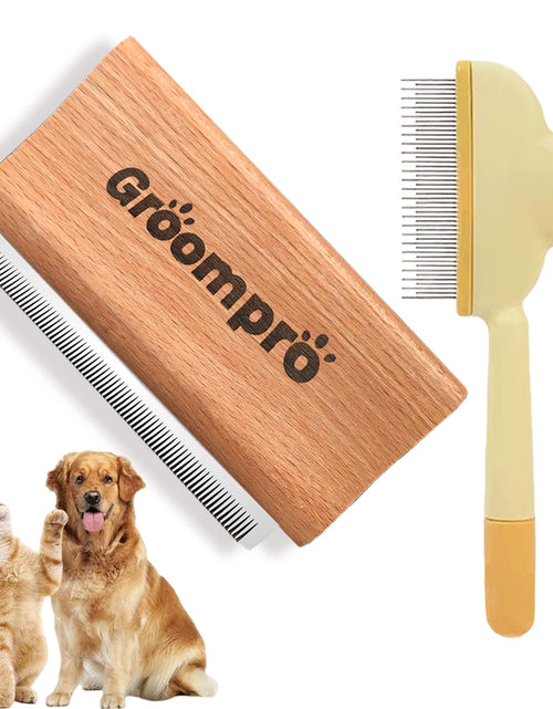 Load image into Gallery viewer, Groompro Deshedding Brush Dog &amp; Cat Hair Removal Tool L 5.3 inch

