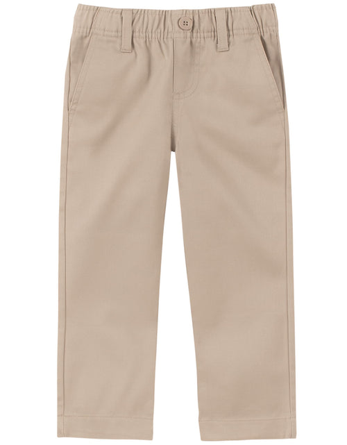 Load image into Gallery viewer, Nautica Boys School Uniform Flat Front Twill Pant Pull-On Khaki Size 3T
