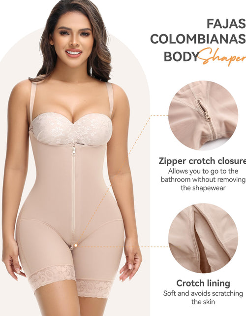 Load image into Gallery viewer, M MYODRESS Shapewear Tummy Control Fajas Body Shaper Stage 2 Tan Size L
