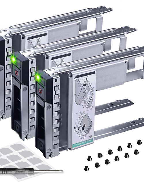 Load image into Gallery viewer, DRIVECADDY 3-Pack 3.5" Hard Drive Caddy 2.5" to 3.5" Adapter Dell Servers
