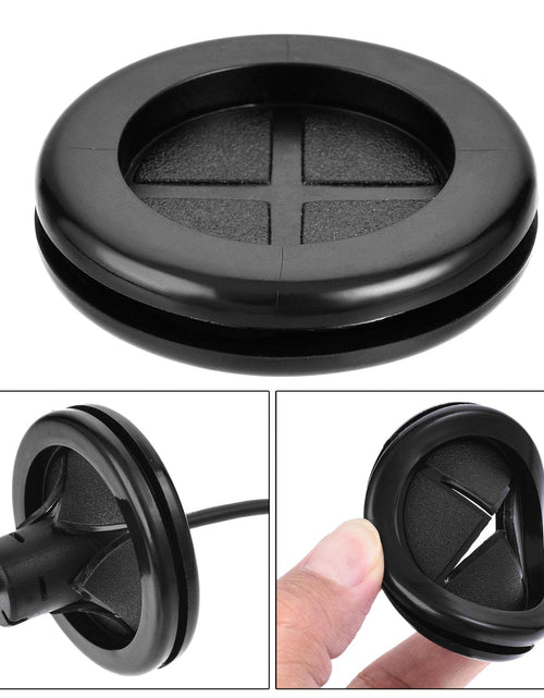 Load image into Gallery viewer, uxcell Rubber Grommet Round Double-Sided Mount Dia 32mm Wire Protection 20pcs
