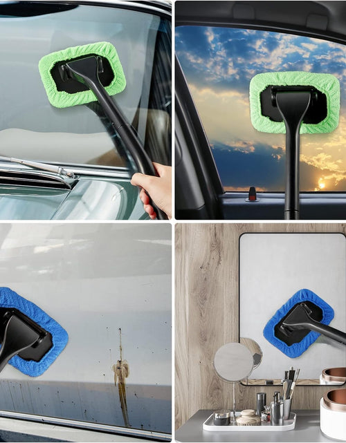 Load image into Gallery viewer, POPDA Car Windshield Cleaner Tool Detachable Handle 5 Pads 30ml Sprayer
