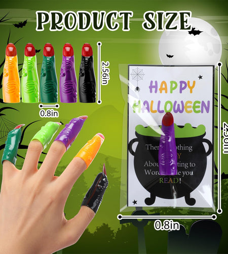 Vertintong Halloween Witch Finger Pointers 60 Pcs Fluorescent Color