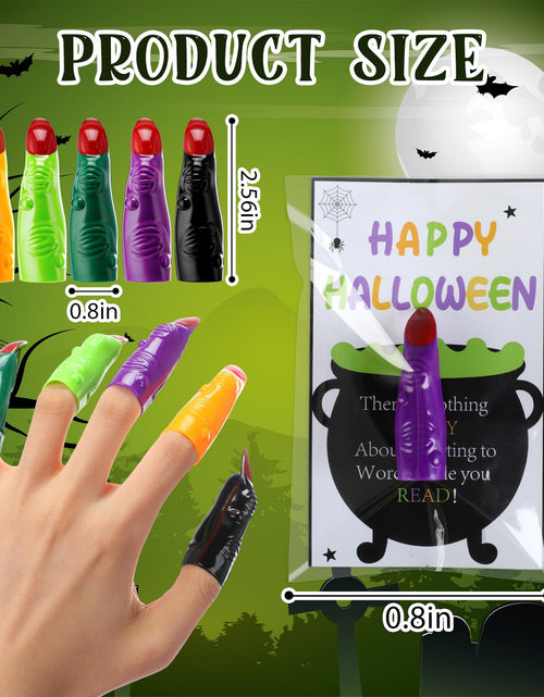 Load image into Gallery viewer, Vertintong Halloween Witch Finger Pointers 60 Pcs Fluorescent Color
