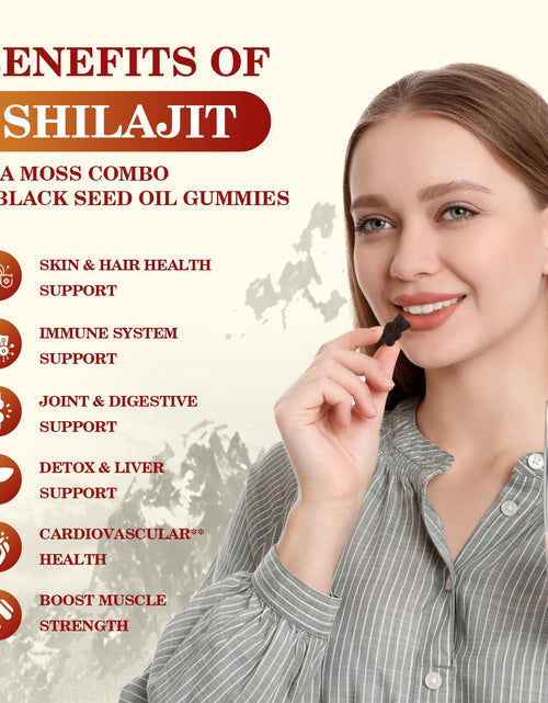Load image into Gallery viewer, B BEWORTHS Shilajit Gummies with Ashwagandha &amp; Herbs 60 Count
