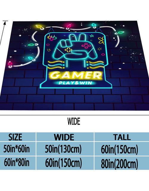 Load image into Gallery viewer, Textattr20 Flannel Gaming Throw Blanket Soft Fleece 50x60 Inches Mt-01
