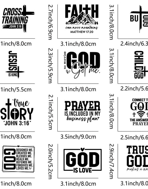 Load image into Gallery viewer, Amazingxy 9Pcs Religious Iron-On Decals DIY Heat Transfer Stickers
