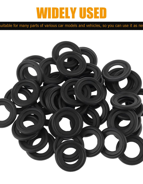 Load image into Gallery viewer, leechio 25 PCS Automotive Oil Drain Plug Gasket M14 Rubber Seal Black
