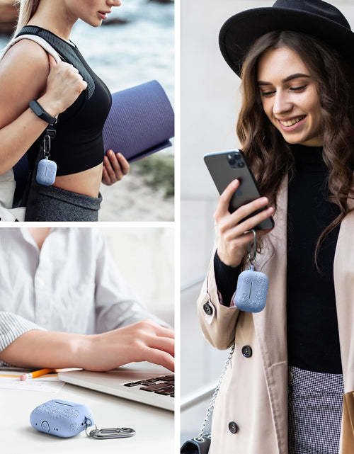 Load image into Gallery viewer, Adorve AirPods Pro Case Cover with Cleaner Kit Soft Silicone Sky Blue

