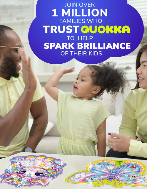 Load image into Gallery viewer, QUOKKA 48-Piece Shaped Jigsaw Puzzles 4-Pack Dragon Rocket Firetruck Dino
