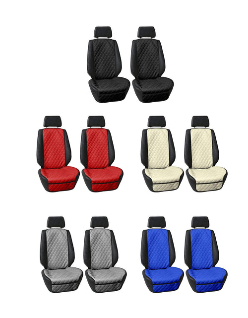 Load image into Gallery viewer, FH Group Car Seat Cushion Faux Leather Airbag Compatible Universal Beige
