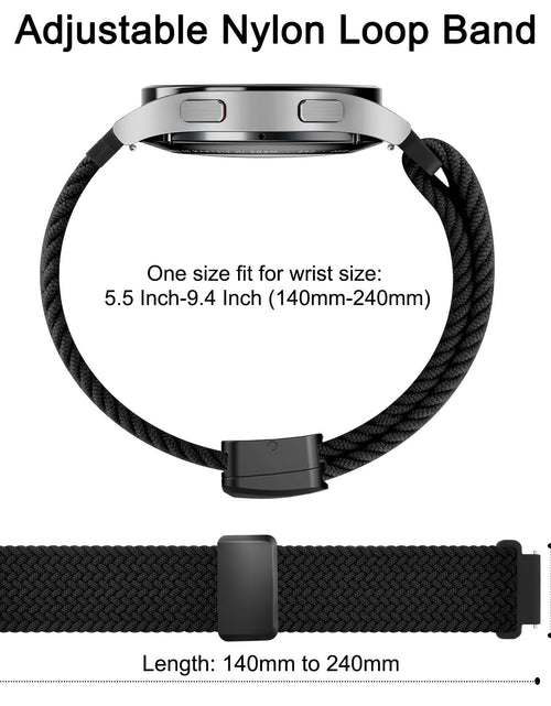 Load image into Gallery viewer, MVSSAT Braided Magnetic Buckle Watch Band 22mm Rainbow

