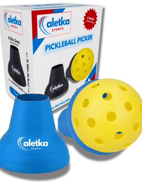 Load image into Gallery viewer, aletka 2-Pack Pickleball Ball Retriever Paddle Suction Cup Blue Pink
