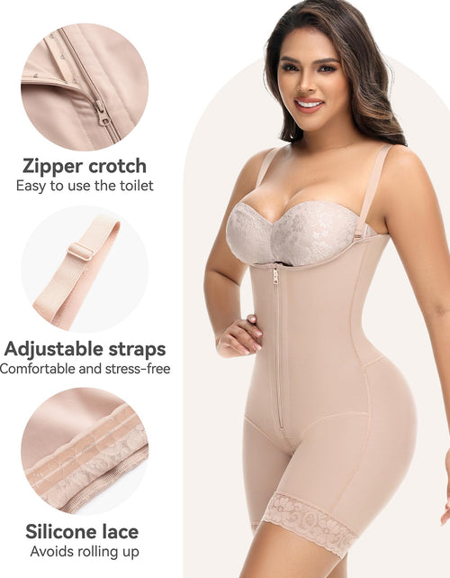 Load image into Gallery viewer, M MYODRESS Shapewear Tummy Control Fajas Body Shaper Stage 2 Tan Size L
