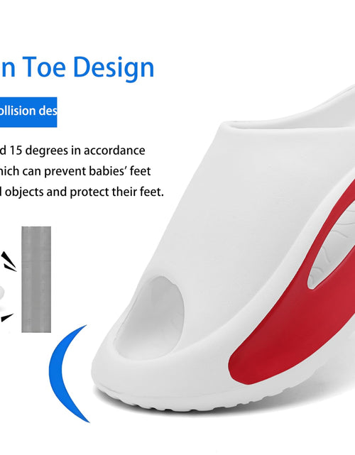 Load image into Gallery viewer, Meik Mangni Platform Slide Sandals Non-Slip Lightweight White Size 8-8.5W/7-8M
