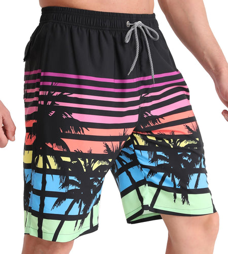 APTRO Men's Swim Trunks Quick Dry Board Shorts Mesh Liner Size XL
