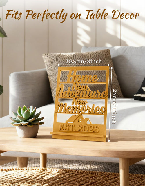 Load image into Gallery viewer, GoHoKi Housewarming Gift Farmhouse Wooden Sign Entry Table Decor New Home
