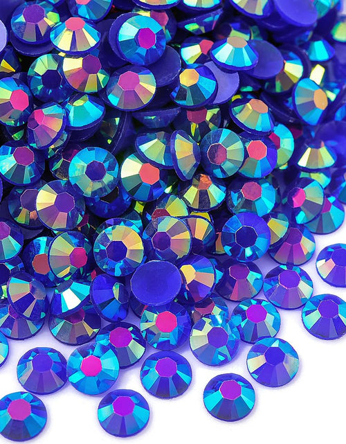 Load image into Gallery viewer, Blinginbox 1500pcs 5mm AB Resin Flatback Rhinestones Round Non-Hotfix Sapphire
