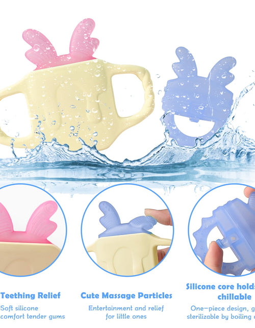 Load image into Gallery viewer, Anboor Baby Silicone Cold Teether 0-12 Months Water Filled Ice Relief
