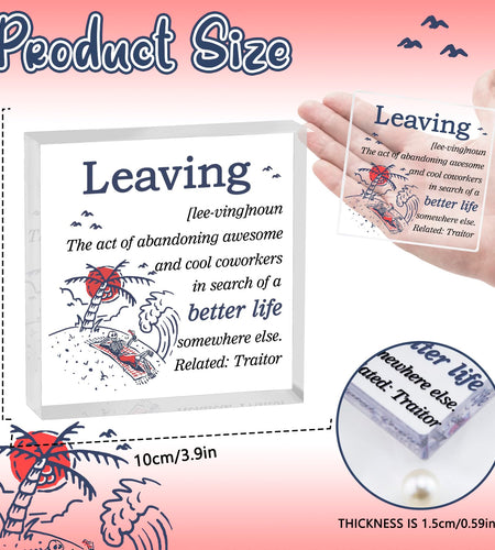 Yoxiumi Coworker Christmas Retirement Gifts Party Decorations Grey-Leaving