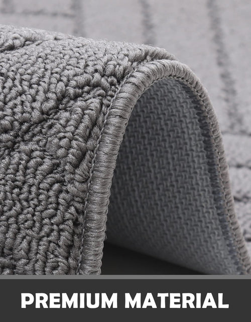 Load image into Gallery viewer, JEEDOVIA Indoor Door Mat Non-Slip Rubber Backing Grey 20x31.5
