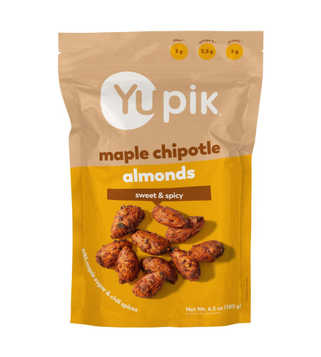 BestBy01/26 Yupik Maple Chipotle Almonds 6.5oz Sweet Spicy Crunchy Snack