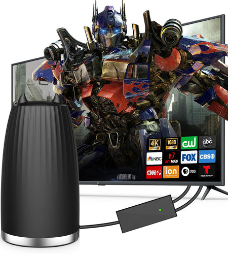 Docutca Smart Indoor TV Antenna 600+ Miles Range HD 4K 1080P Black Antenna-2043