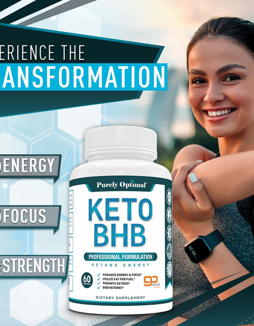 Load image into Gallery viewer, Purely Optimal Keto BHB Capsules Exogenous Ketones 120 Capsules Energy Focus
