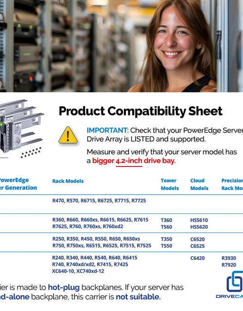 Load image into Gallery viewer, DRIVECADDY 3-Pack 3.5" Hard Drive Caddy 2.5" to 3.5" Adapter Dell Servers
