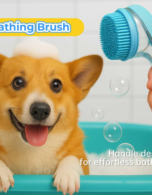 Load image into Gallery viewer, Yutaohui 4-in-1 Pet Bath Brush Kit with Comb Clipper for Dogs Cats
