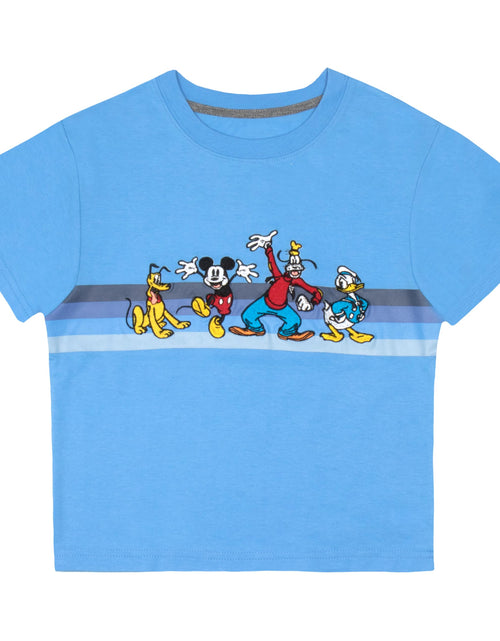 Load image into Gallery viewer, Disney Mickey Mouse Boys 2 Pack T Shirt Short Sleeve Kids Size 4 Blue Grey
