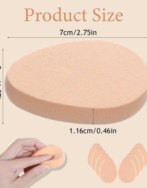 Load image into Gallery viewer, Hpmjz 8 Pcs Oval Puff Makeup Sponge Foundation Beige Soft Durable
