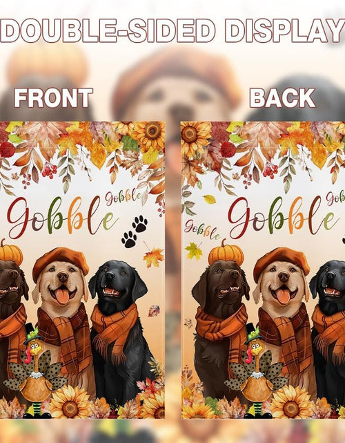 Load image into Gallery viewer, MEHOFOND Fall Happy Thanksgiving Garden Flag Double Sided 12x18in
