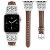 Brown with silver buckle