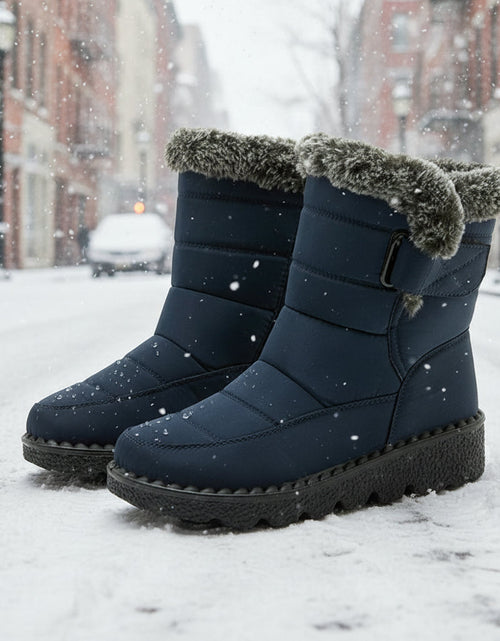 Load image into Gallery viewer, Women’s Waterproof Plush Snow Boots

