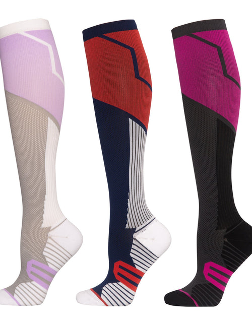 Load image into Gallery viewer, Outdoor sports pressure socks, women's long tube skipping rope fitness calf socks, second grade gradient elastic compression socks
