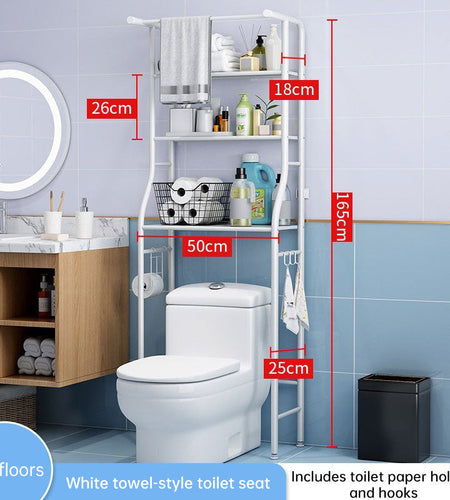 Modern Toilet Overhead Cabinet - Karawan - Space-Saving Bathroom Storage, 166x65x25cm