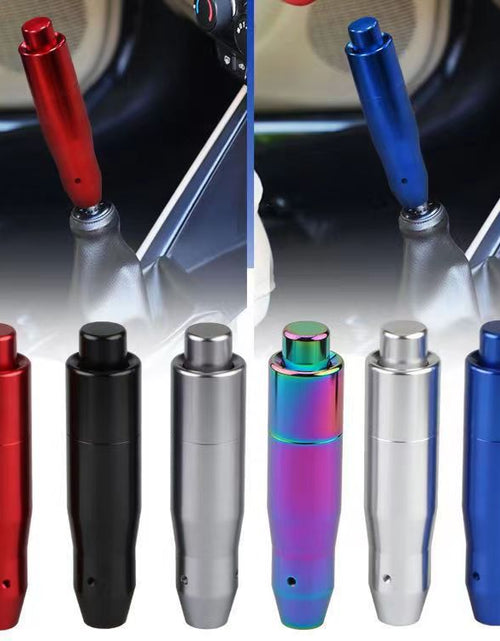 Load image into Gallery viewer, Personalized modification of automotive general metal gear head racing colorful gear lever metal simple wave stick head handbrake
