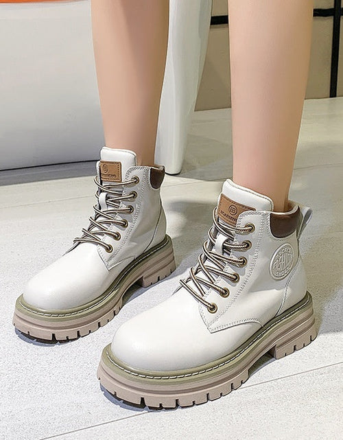 Load image into Gallery viewer, Women’s Genuine Leather Martin Boots
