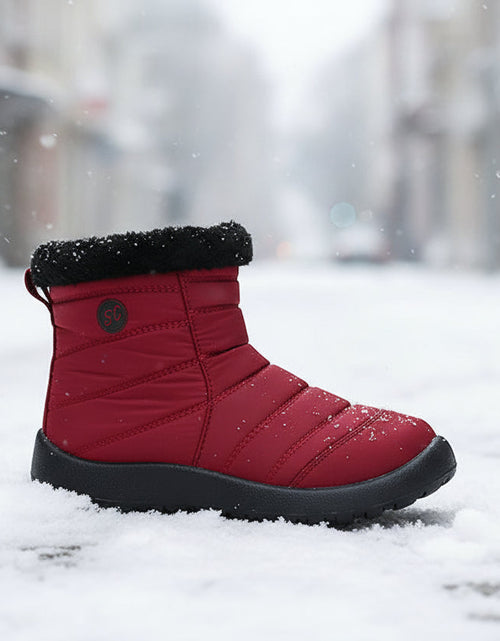 Load image into Gallery viewer, Women’s Thickened Cotton Snow Boots – Waterproof Warm Winter Boots
