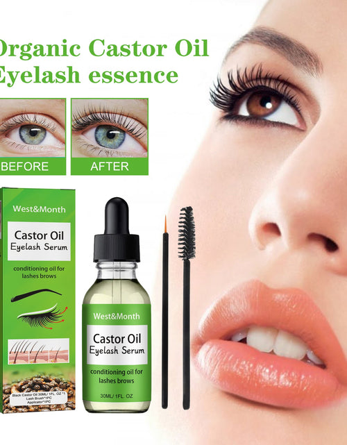 Load image into Gallery viewer, West&amp;Month Castor Oil Mascara Mild And Easy Makeup Natural Curling Black Beautiful Non-Trace Essential Oil

