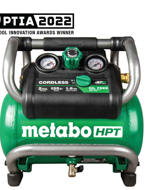 Load image into Gallery viewer, Metabo HPT EC36DAQ4M 36V MultiVolt 2 Gallon Cordless Compressor
