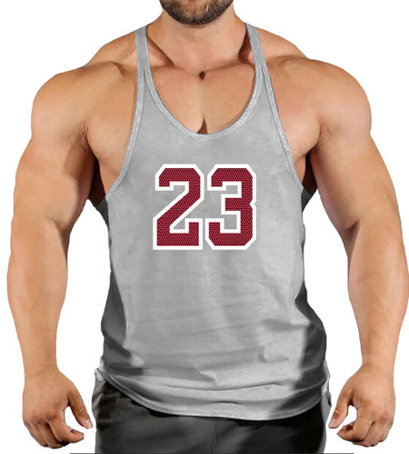 Sportswear vest men's round neck men's cotton vest loose shoulder sleeveless basketball suit