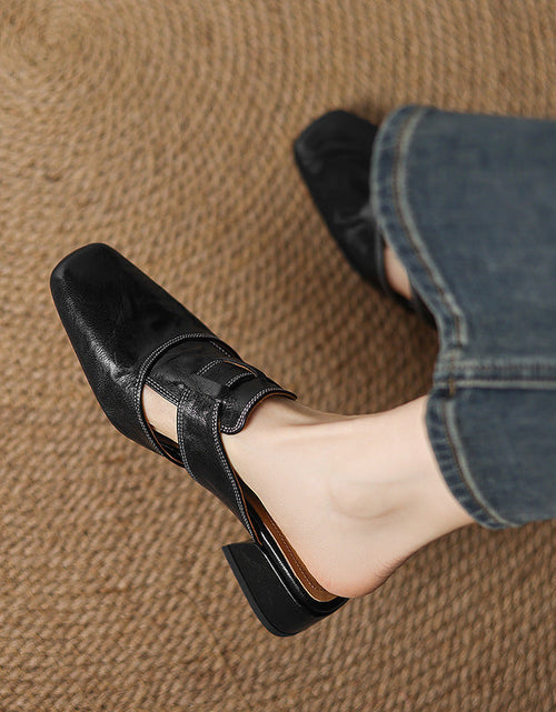 Load image into Gallery viewer, Retro Closed Toe Half Slippers
