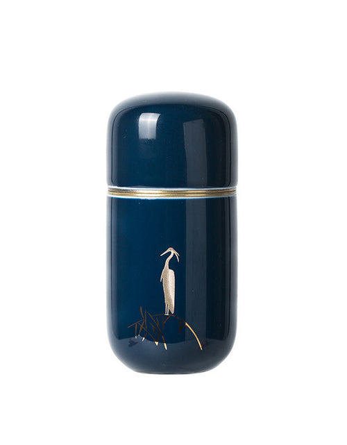 Load image into Gallery viewer, Ceramic Tea Jar Japanese Travel Mini Tea Storage Box Vintage Jar Green Tea Storage Containers
