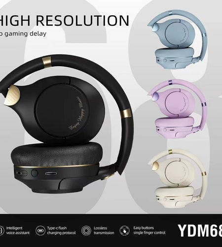 YDM68 new wireless Bluetooth headset with heavy bass gaming headset