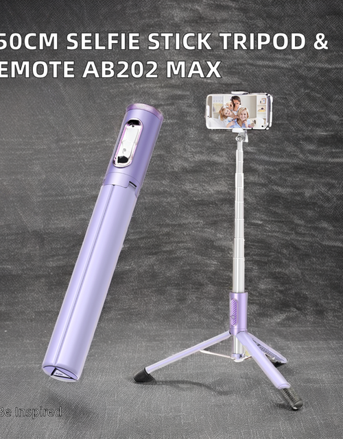 Load image into Gallery viewer, New 150cm Long Selfie Stick Tripod Carbon Fiber Plastic Detachable Remote Control AB202 Max Phone Compatibility Rotatable
