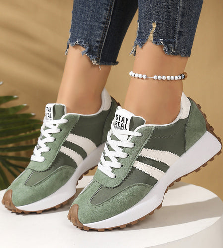 Chunky Thick-Sole Breathable Sneakers for women